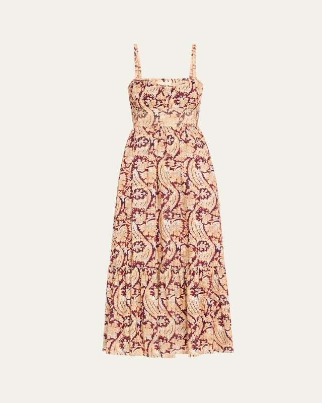 Nadine Sweetheart Cami Midi Dress